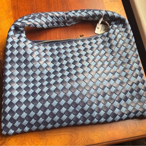 Urban Expressions Denim Blue Woven Bag DENIM MULTILEAH - Picture 6 of 6